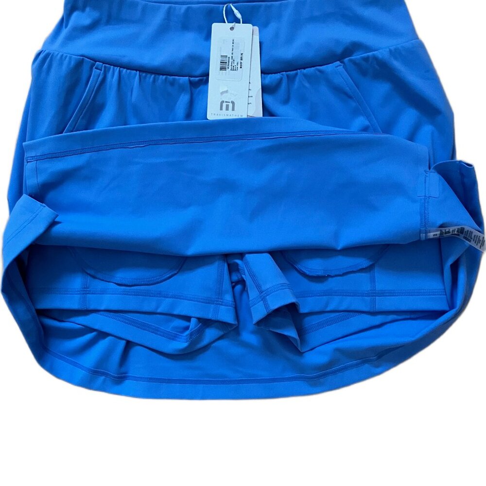 TravisMathew Game Set Match Skort Women's Granada Blue Size Small NWT - Picture 8 of 15